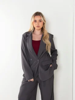 Blazer alfaiataria cruzado