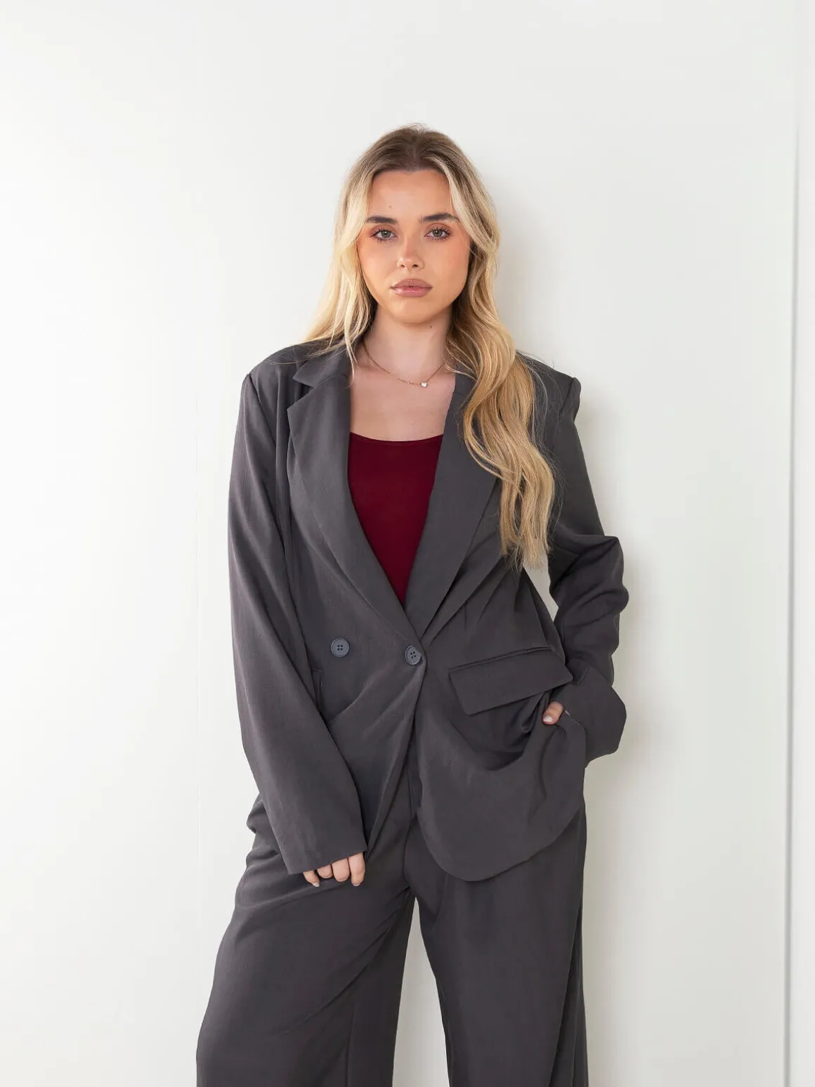 Blazer alfaiataria cruzado