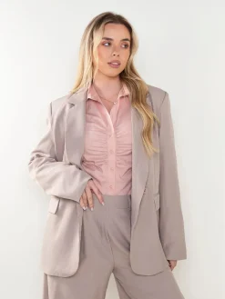 Blazer alfaiataria cruzado