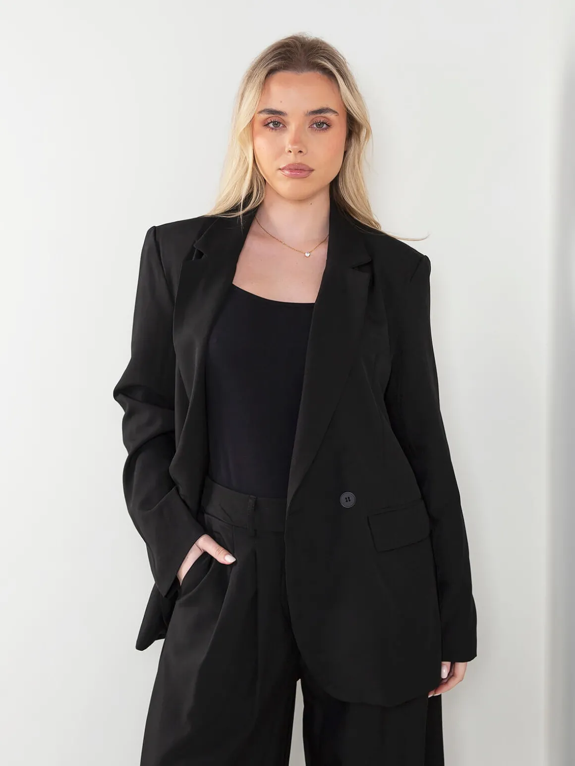 Blazer alfaiataria cruzado