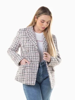 Blazer assertoado pérola