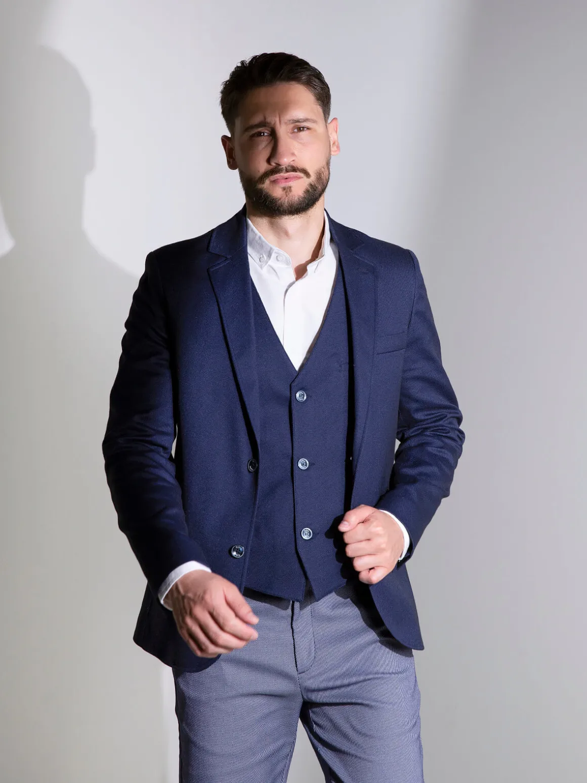 Blazer azul marinho slim fit