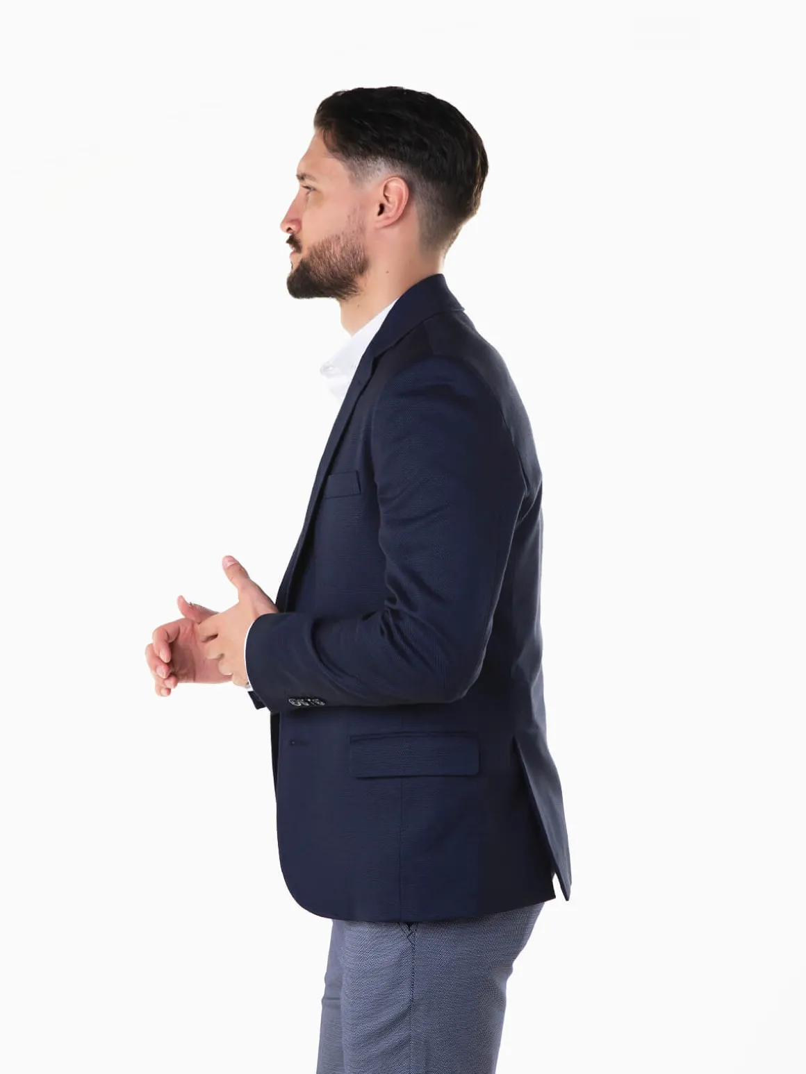 Blazer azul marinho slim fit