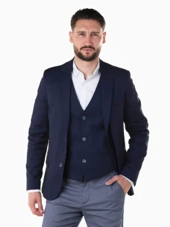Blazer azul marinho slim fit