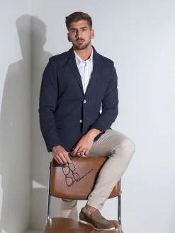 Blazer azul marinho slim fit