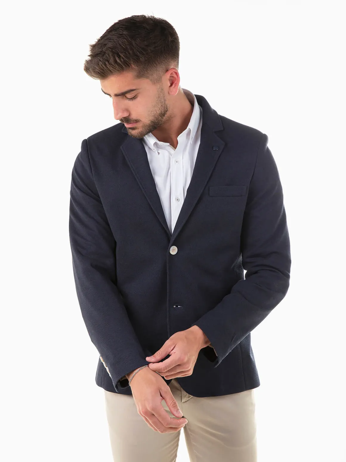 Blazer azul marinho slim fit