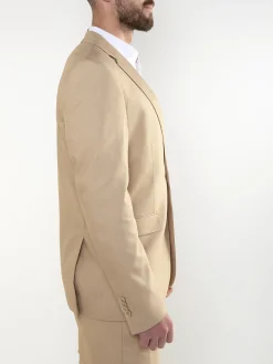 Blazer bege com micro padrão