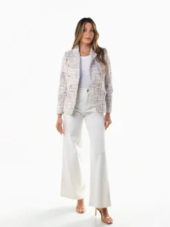 Blazer estruturado pérola