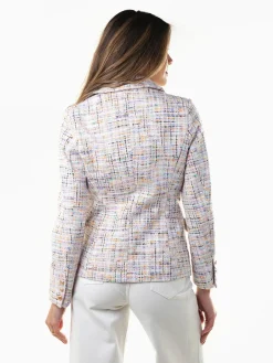 Blazer estruturado pérola
