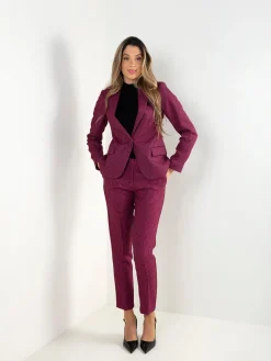 Blazer pied-de-poule estruturado