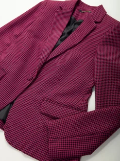 Blazer pied-de-poule estruturado