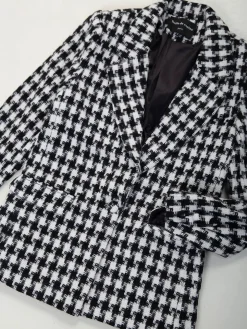 Blazer pied-de-poule estruturado