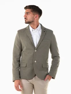 Blazer verde slim fit