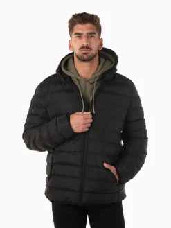 Blusão acolchoado com capuz