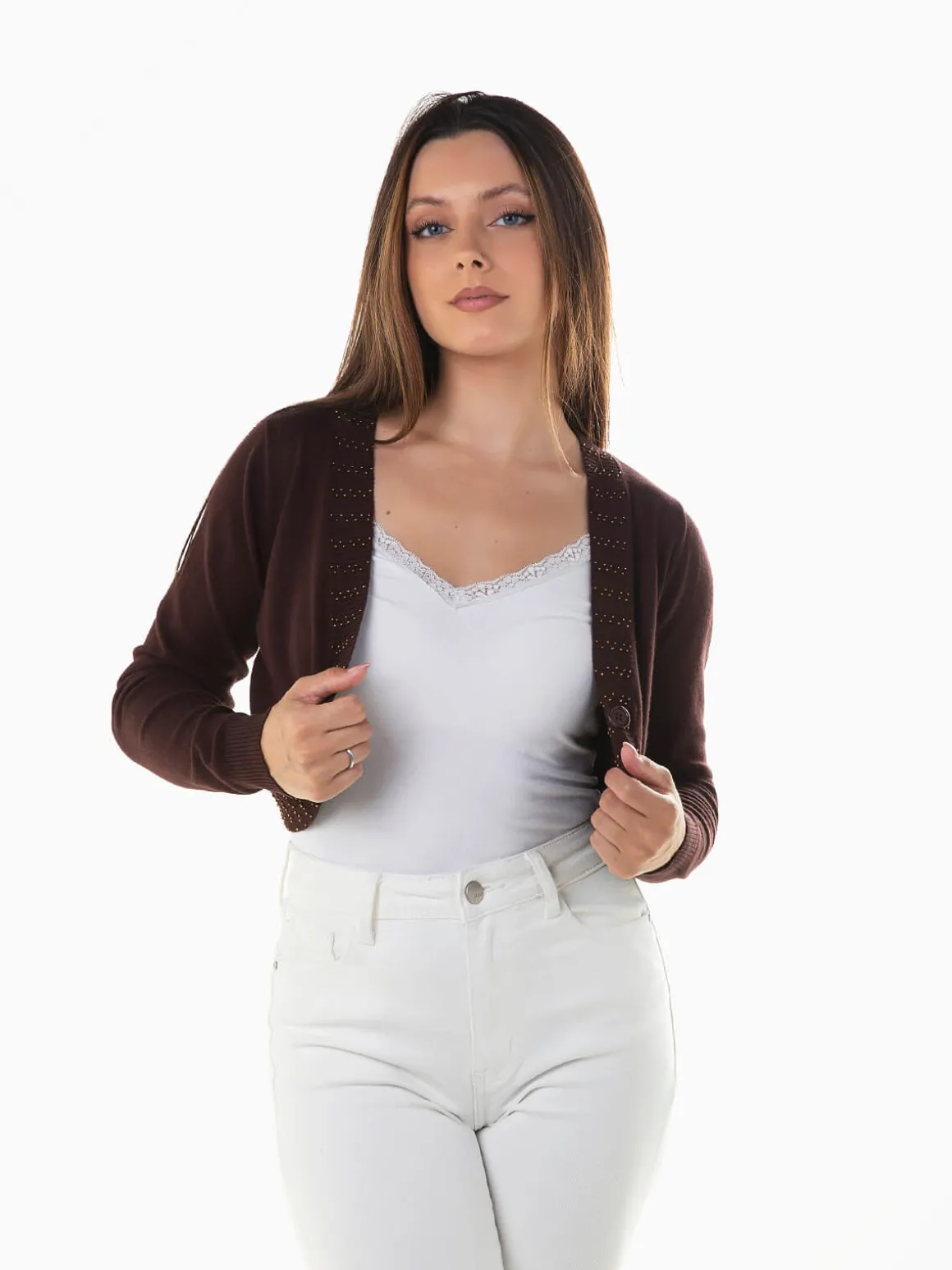 Bolero com missangas