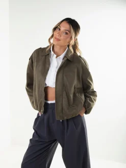 Bomber efeito camurça