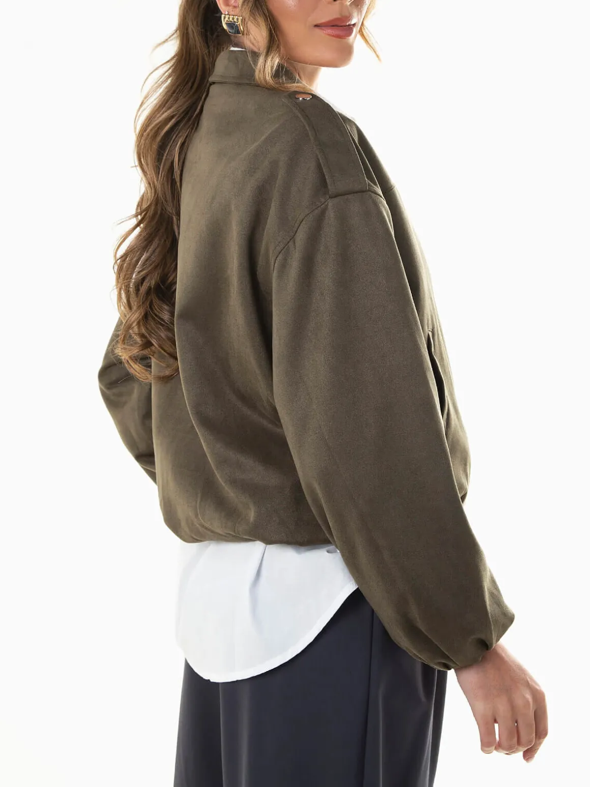 Bomber efeito camurça