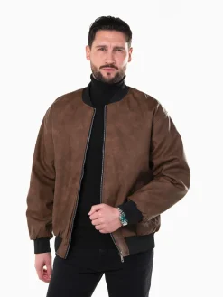 Bomber efeito pele com interior em pelo