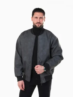 Bomber efeito pele com interior em pelo