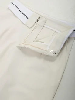 Calças alfaiataria com cintura virada