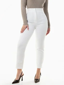 Calças alfaiataria de cintura alta