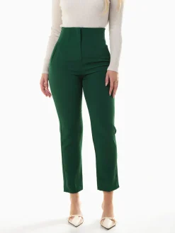 Calças alfaiataria de cintura alta