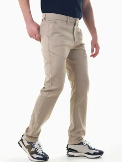 Calças chino bege mescladas