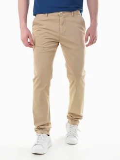 Calças chino em algodão