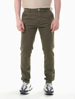 Calças chino em algodão