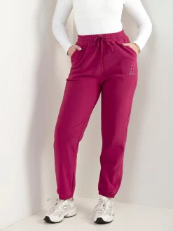 Calças com bordado urso