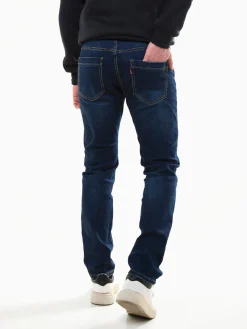 Calças de ganga slim azul escuro