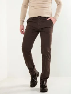 Calças de sarja slim fit