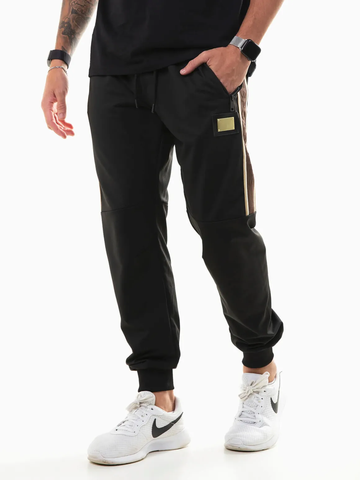 Calças fato treino com aplicação