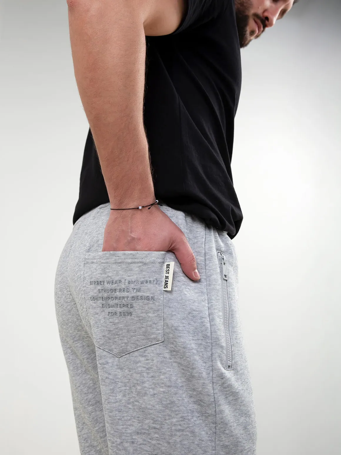 Calças fato treino com bordado