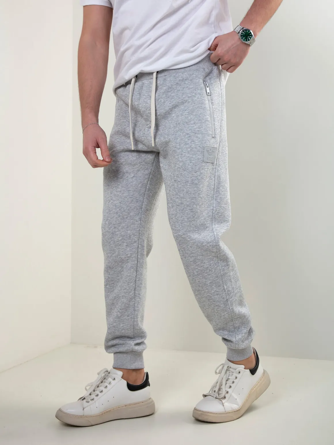 Calças fato treino com cintura ajustável