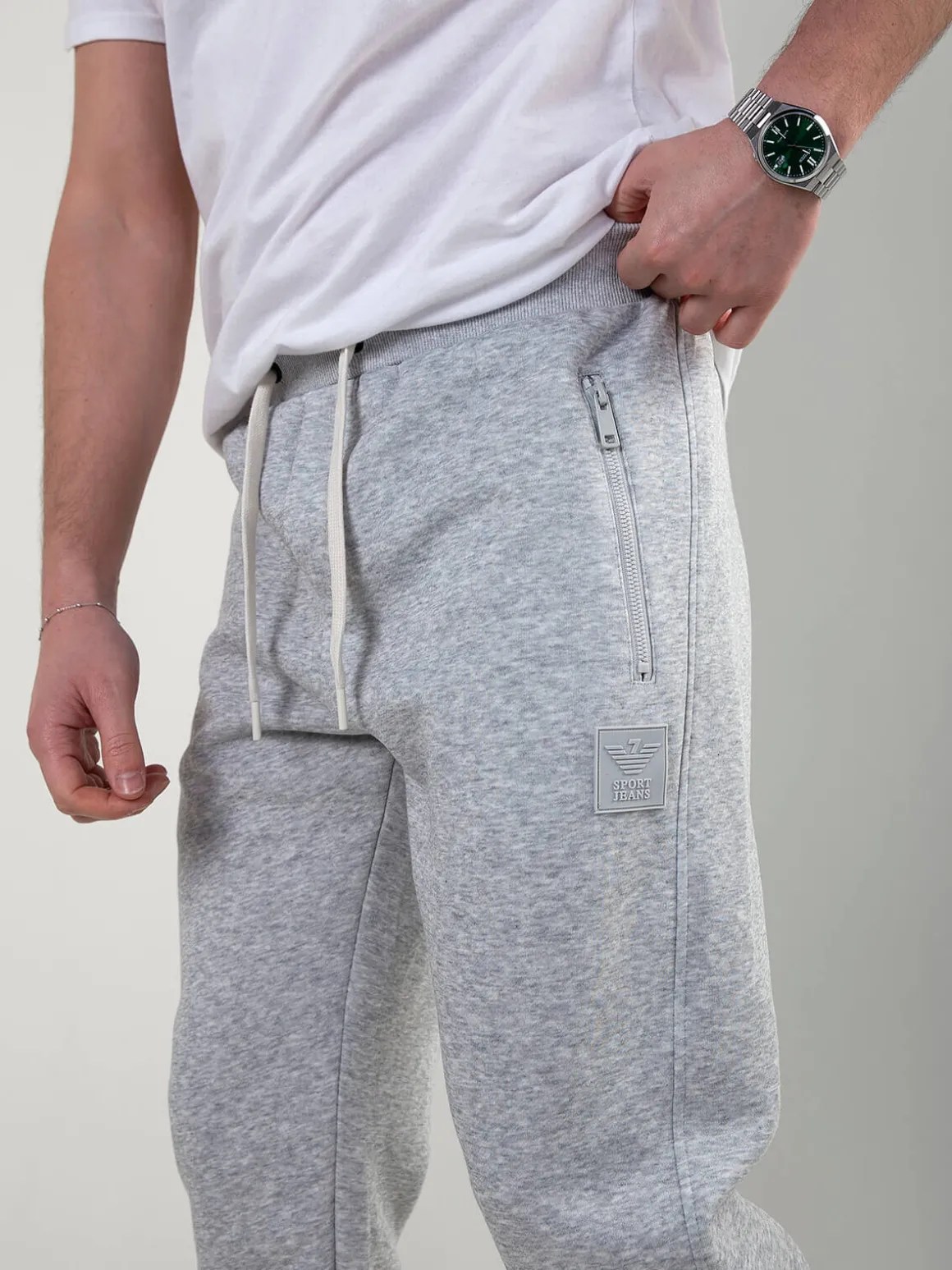 Calças fato treino com cintura ajustável