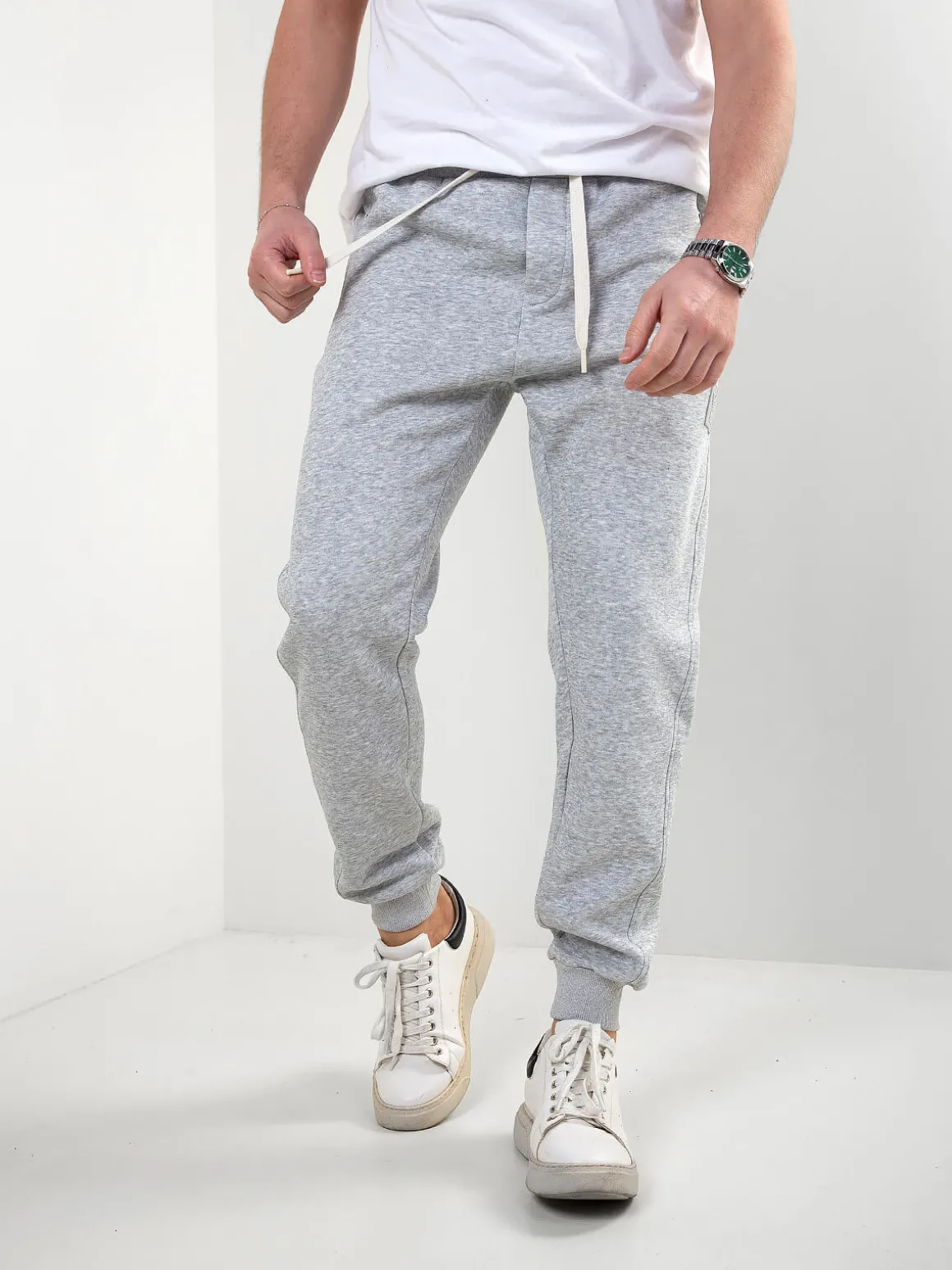 Calças fato treino com cintura ajustável