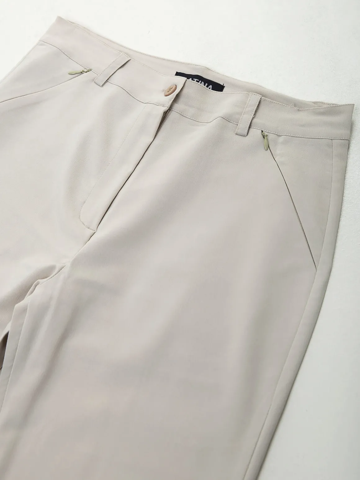 Calças formais de cintura alta