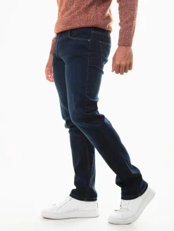 Calças ganga azuis slim fit