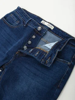 Calças ganga azul escuro slim fit