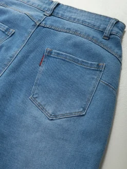 Calças ganga mom fit push-up