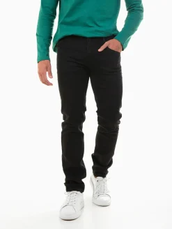 Calças ganga pretas slim fit