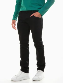 Calças ganga pretas slim fit