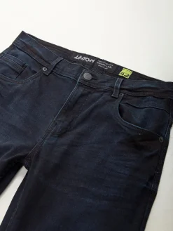 Calças ganga regular fit azul escuro