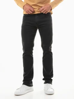 Calças ganga slim fit pretas