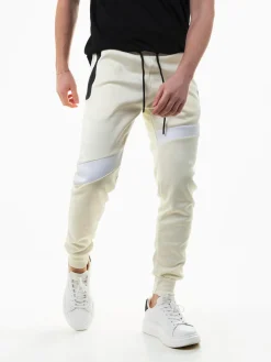 Calças jogger color block