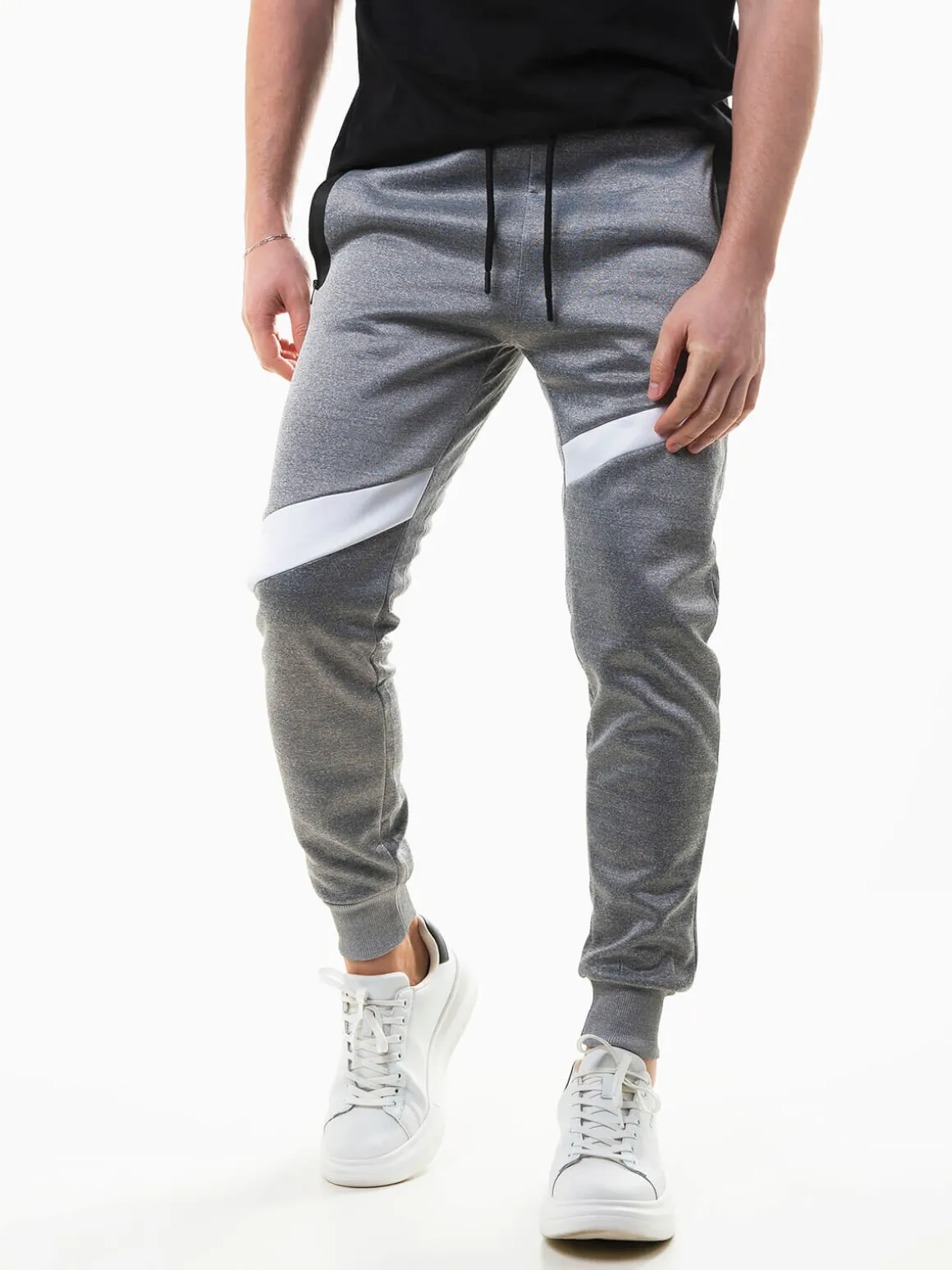 Calças jogger color block
