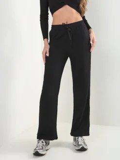 Calças malha com textura