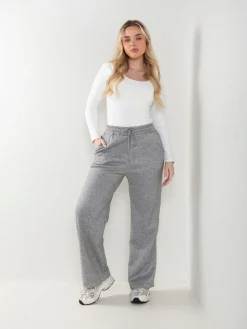 Calças malha nervuras interior polar