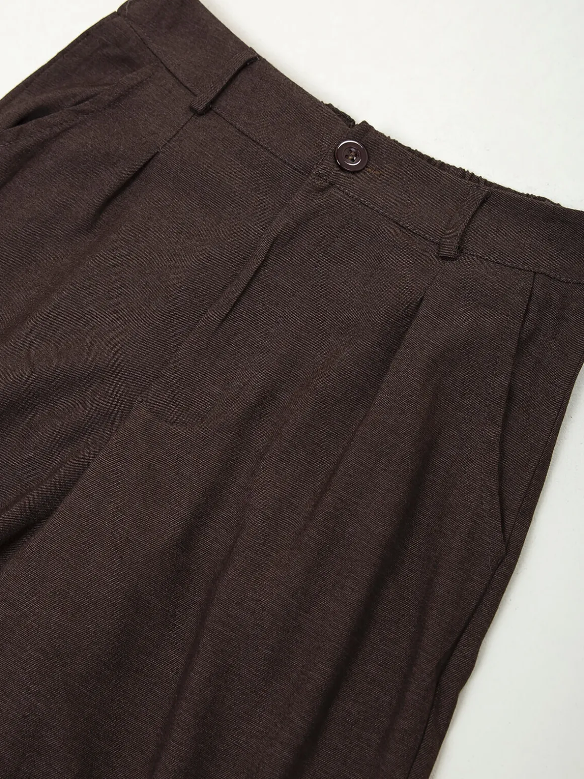 Calças perna larga com cintura alta